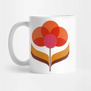 Retro Flower - White Mug